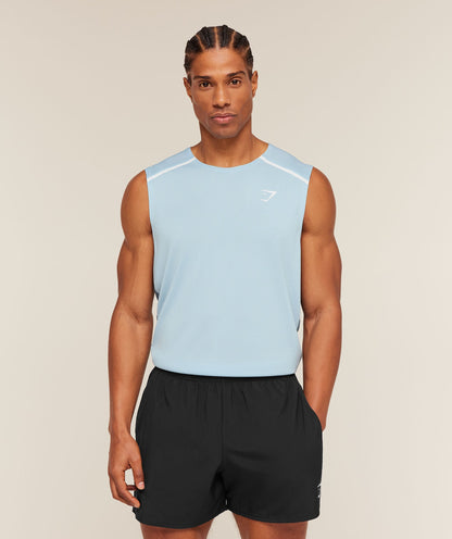 Gymshark Arrival Contrast Tank Chilled Blue