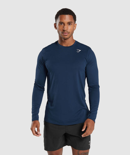 Gymshark Arrival Long Sleeve T-Shirt Navy