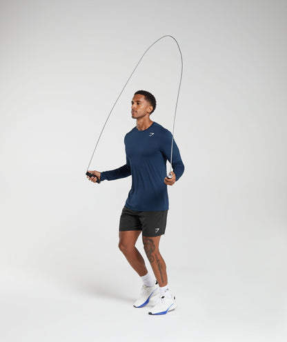 Gymshark Arrival Long Sleeve T-Shirt Navy