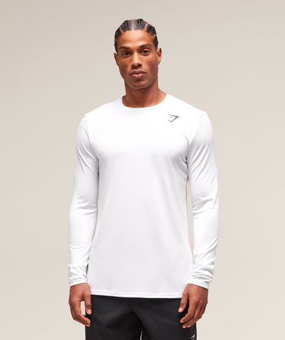 Gymshark Arrival Long Sleeve T-Shirt White