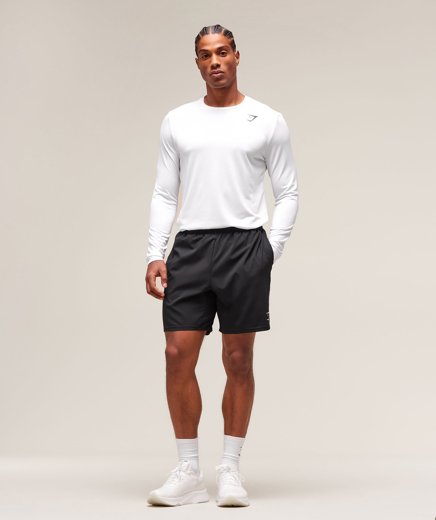 Gymshark Arrival Long Sleeve T-Shirt White