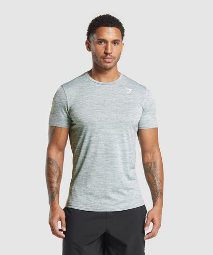 Gymshark Arrival Marl T-Shirt Celeste Blue