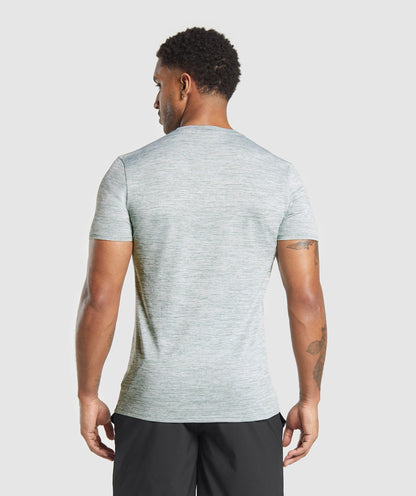 Gymshark Arrival Marl T-Shirt Celeste Blue