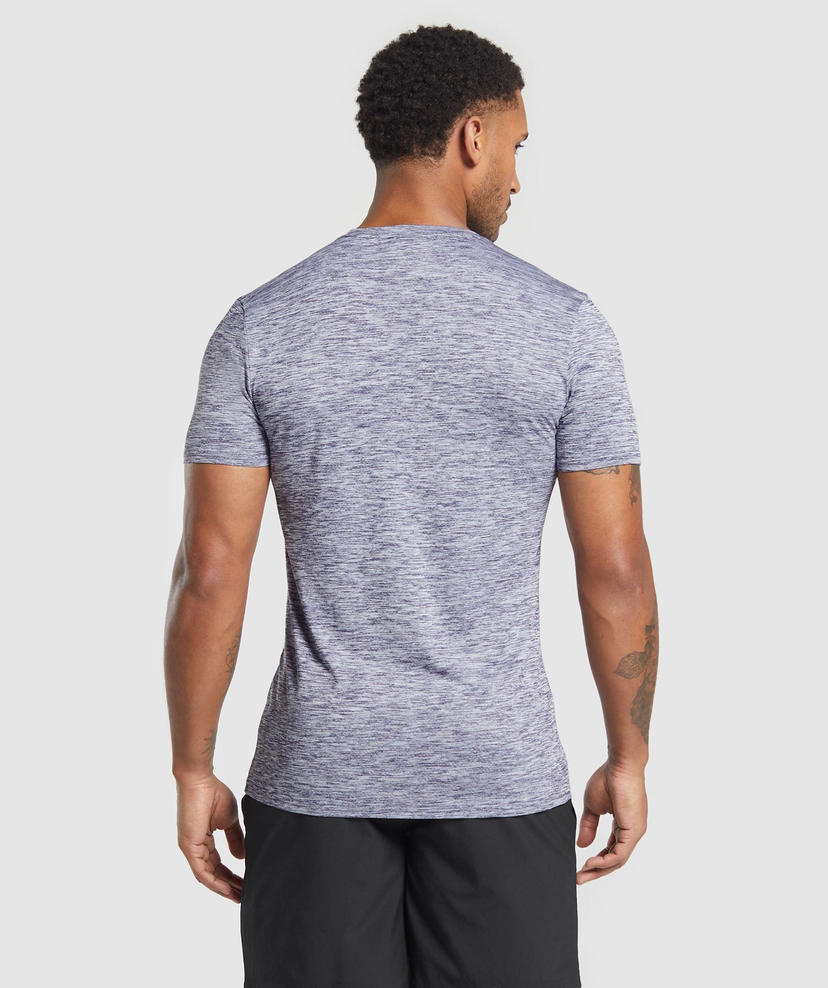 Gymshark Arrival Marl T-Shirt Weighted Purple