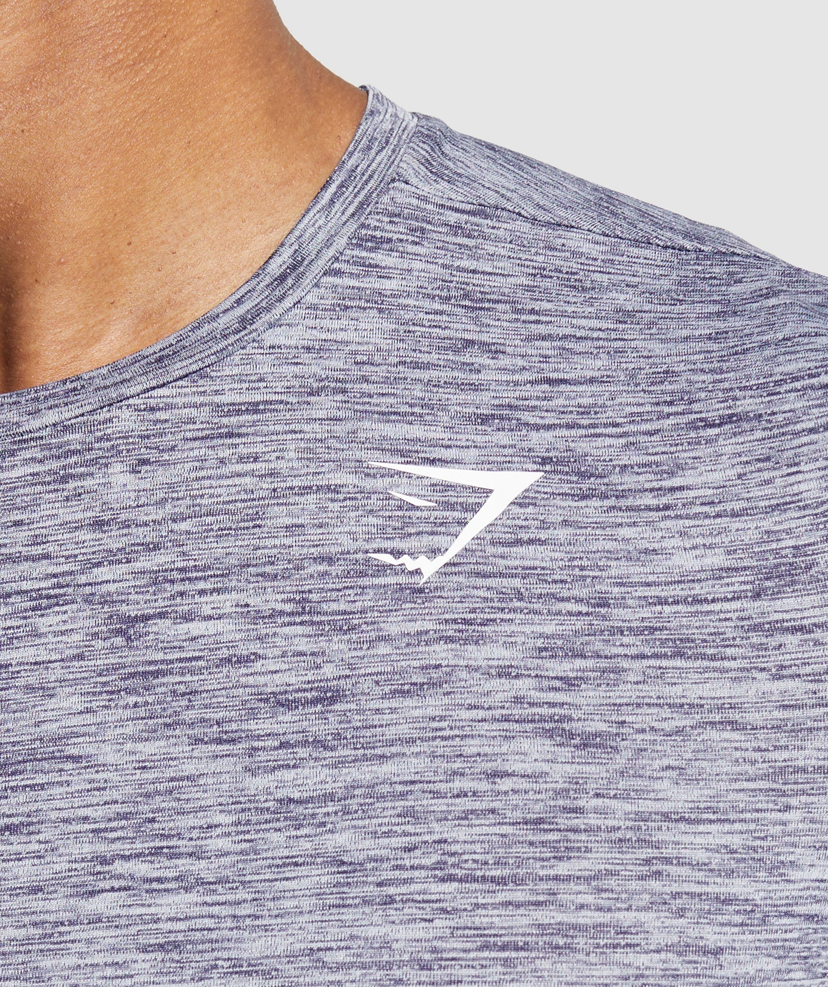 Gymshark Arrival Marl T-Shirt Weighted Purple