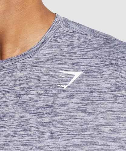 Gymshark Arrival Marl T-Shirt Weighted Purple