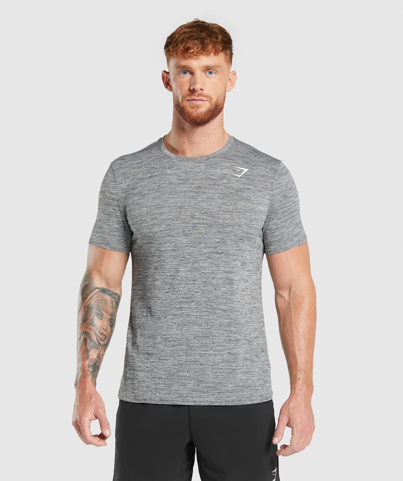Gymshark Arrival Marl T-Shirt Silhouette Grey