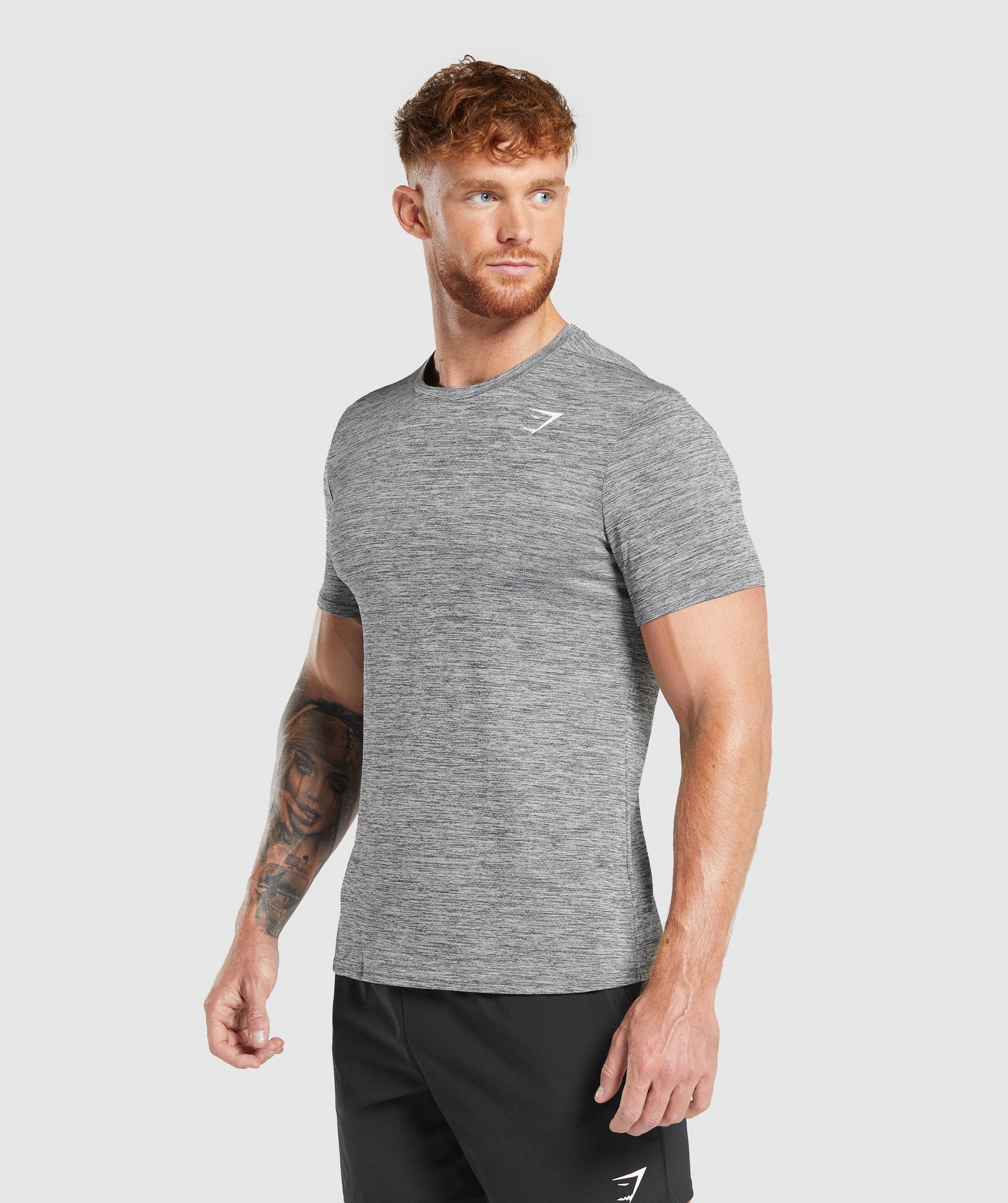 Gymshark Arrival Marl T-Shirt Silhouette Grey