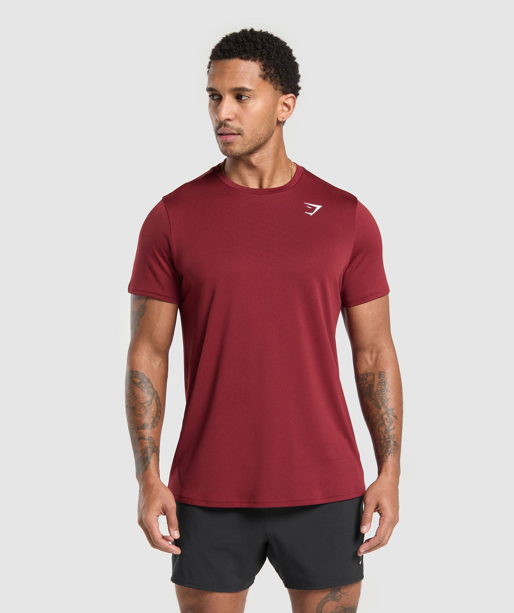 Gymshark Arrival Regular Fit T-Shirt Sets Red