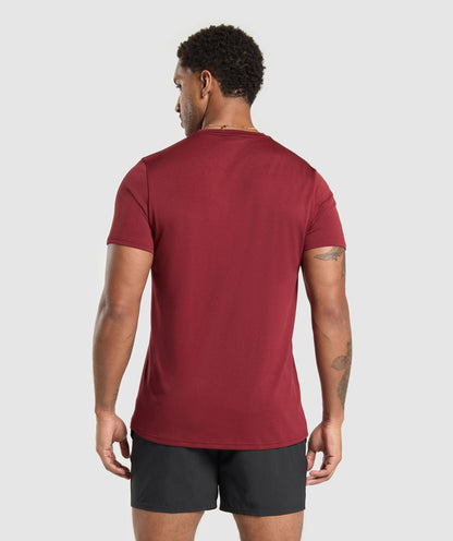 Gymshark Arrival Regular Fit T-Shirt Sets Red