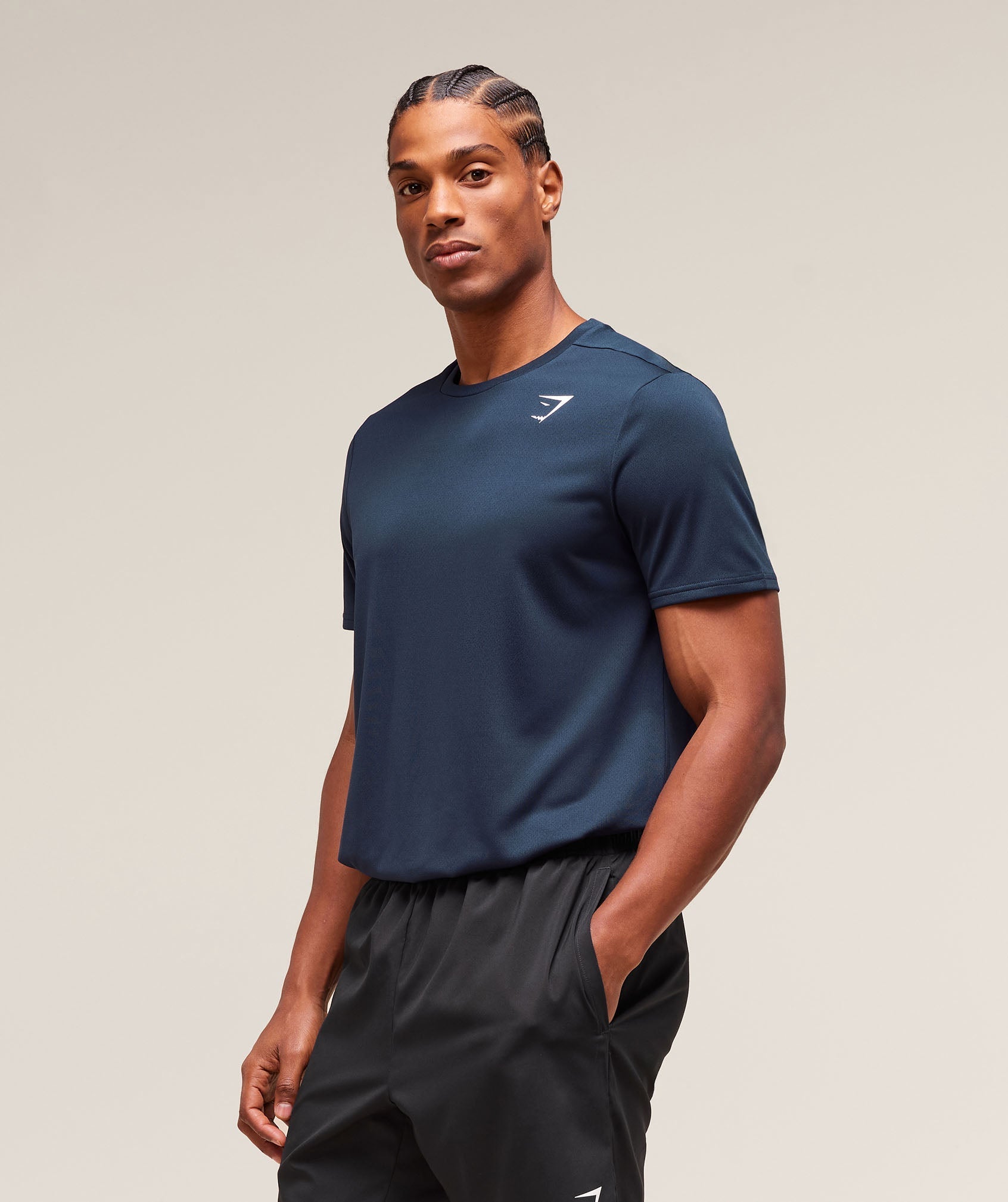 Gymshark Arrival Regular Fit T-Shirt Navy