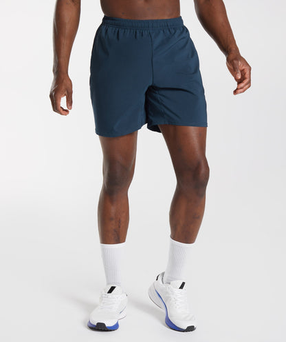 Gymshark Arrival 7" Shorts Navy