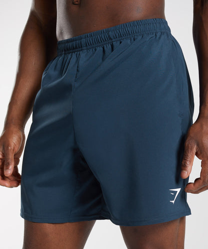 Gymshark Arrival 7" Shorts Navy