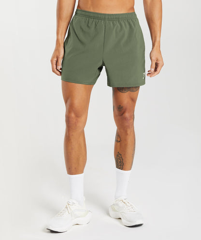 Gymshark Arrival 5" Shorts Core Olive