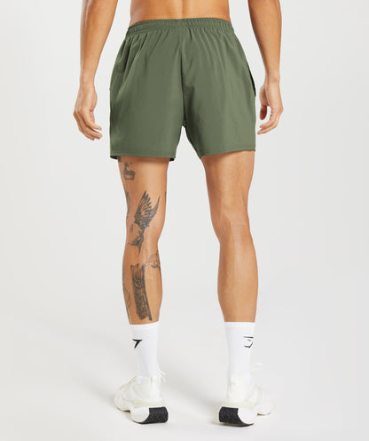 Gymshark Arrival 5" Shorts Core Olive