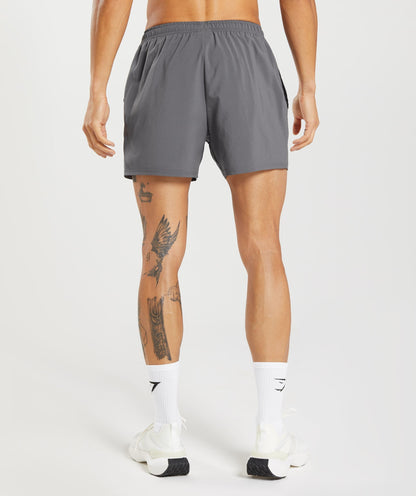 Gymshark Arrival 5" Shorts Silhouette Grey
