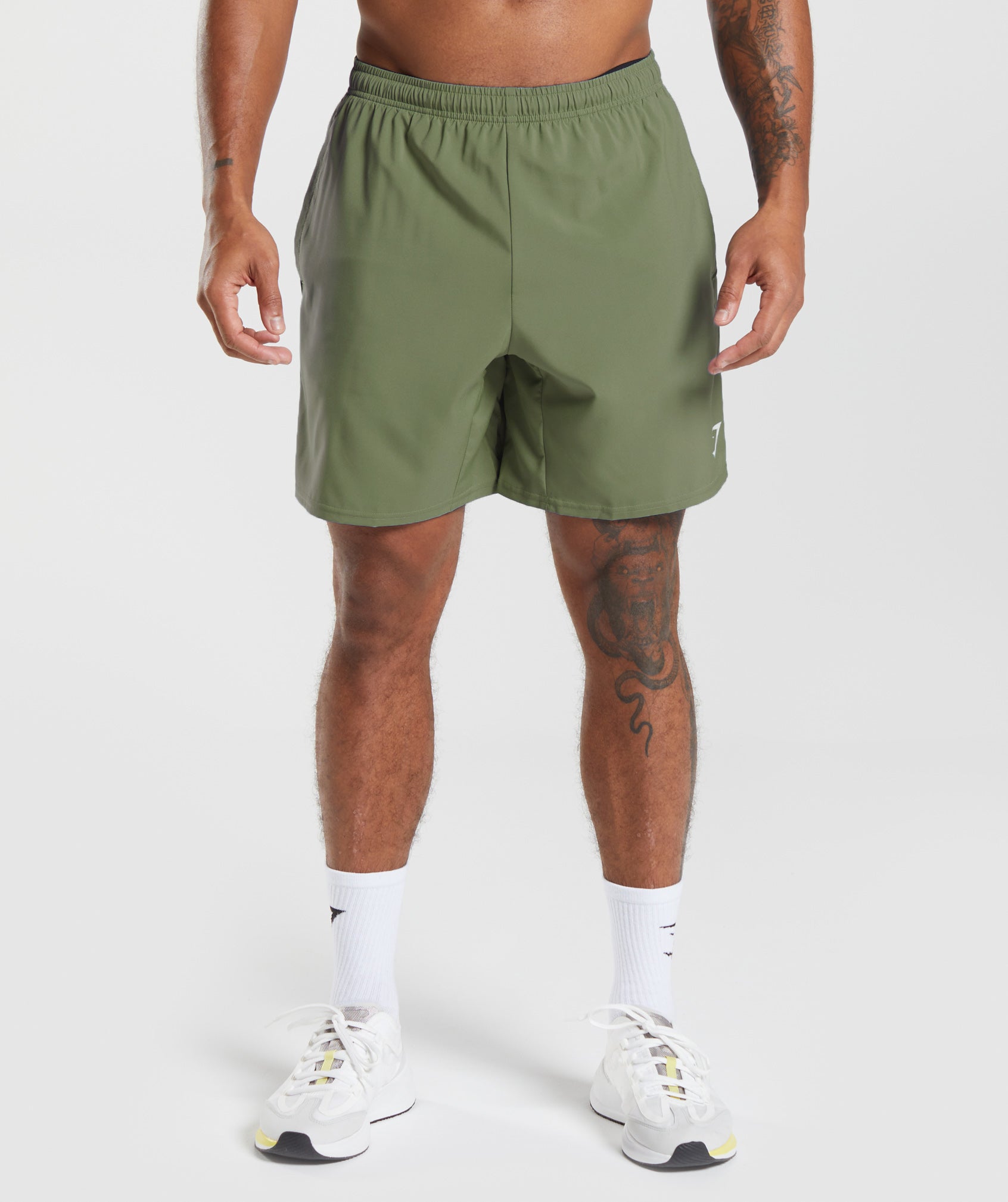 Gymshark Arrival 7" Shorts Core Olive