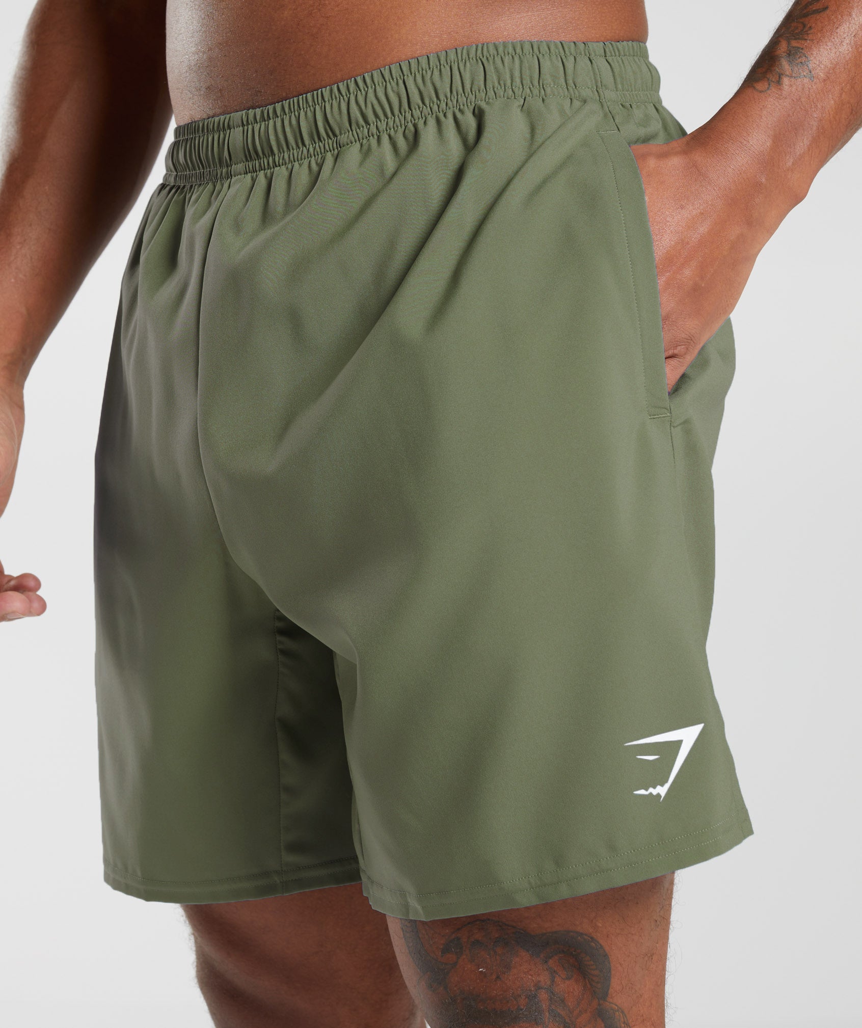 Gymshark Arrival 7" Shorts Core Olive