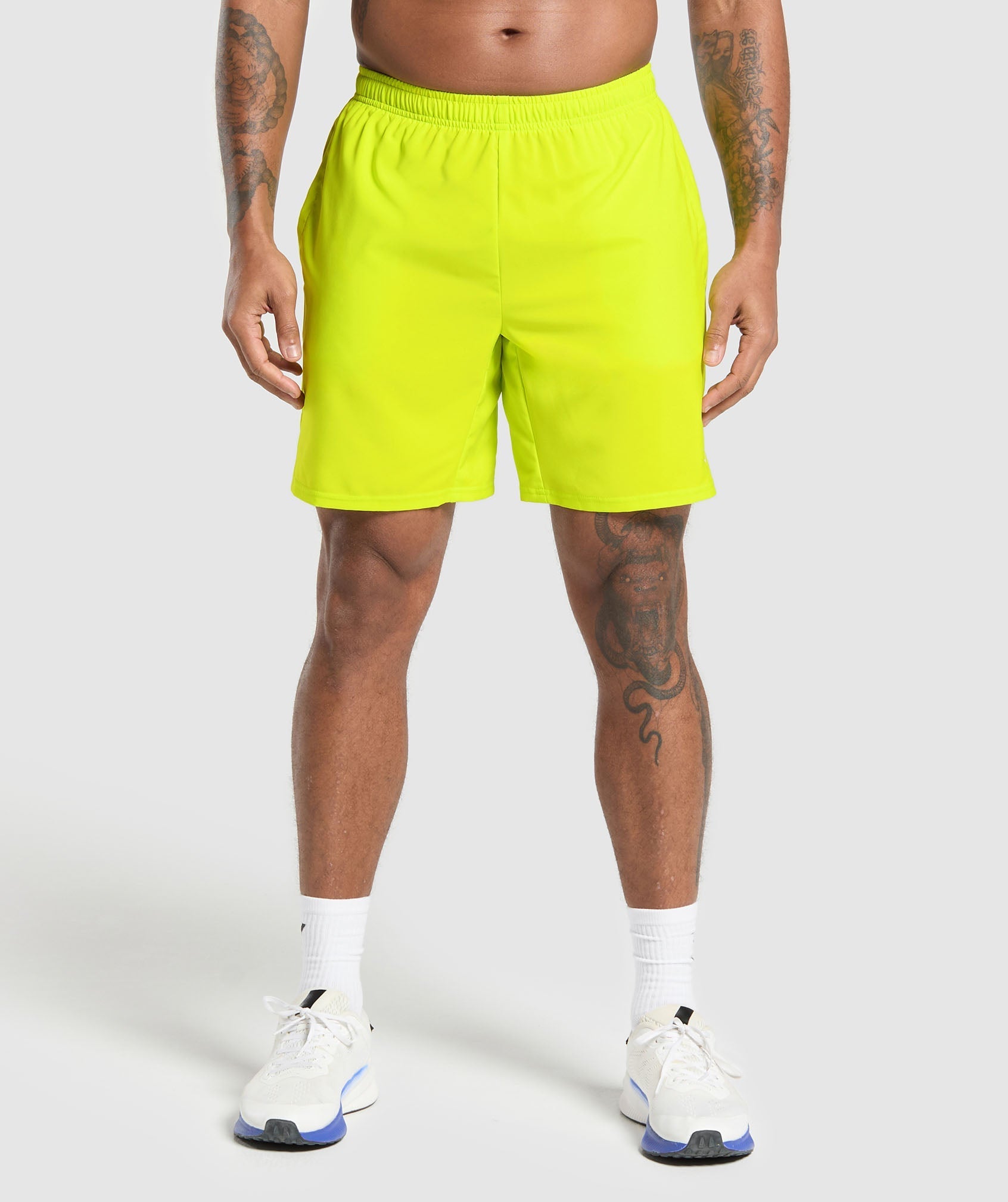 Gymshark Arrival 7" Shorts Shock Green