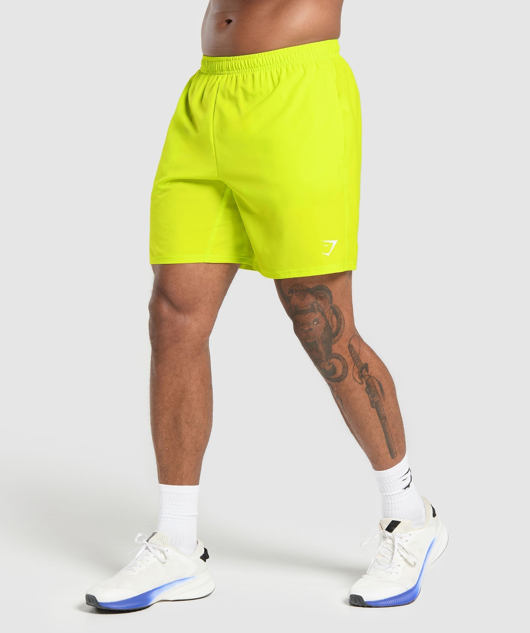 Gymshark Arrival 7" Shorts Shock Green