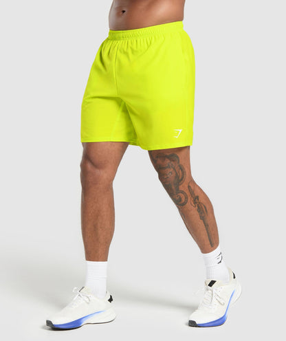 Gymshark Arrival 7" Shorts Shock Green