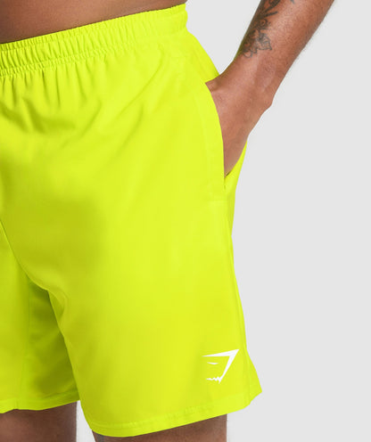 Gymshark Arrival 7" Shorts Shock Green