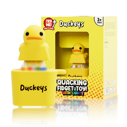 Duckeys Quackey - Fidget Toy That Quacks Yellow