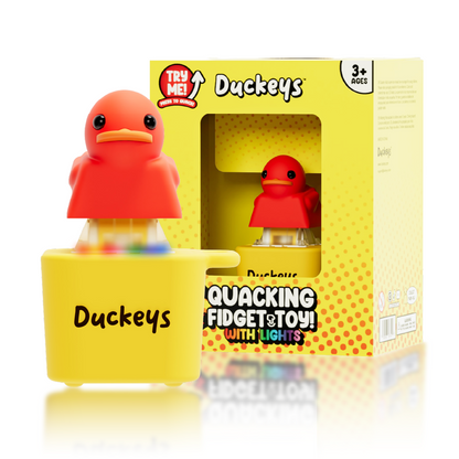 Duckeys Quackey - Fidget Toy That Quacks Red