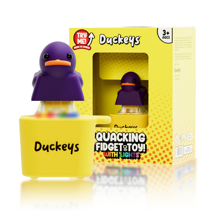 Duckeys Quackey - Fidget Toy That Quacks Purple