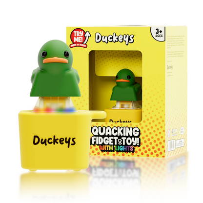 Duckeys Quackey - Fidget Toy That Quacks Green
