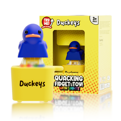 Duckeys Quackey - Fidget Toy That Quacks Blue