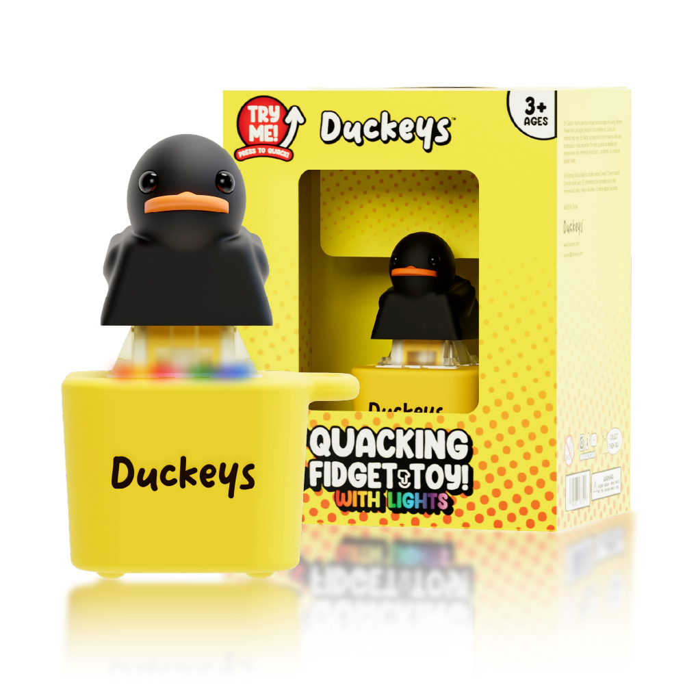 Duckeys Quackey - Fidget Toy That Quacks Black