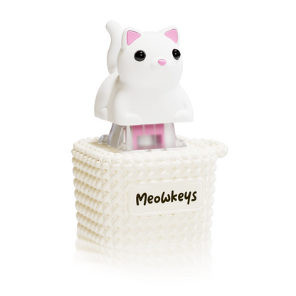 Duckeys Meowkey - Fidget Toy That Meows M White