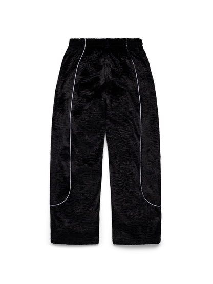 Denim Tears Faux Astrakhan Track Pant Black