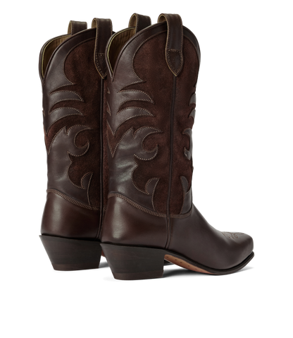 Victoria boot hot fudge aniline leather