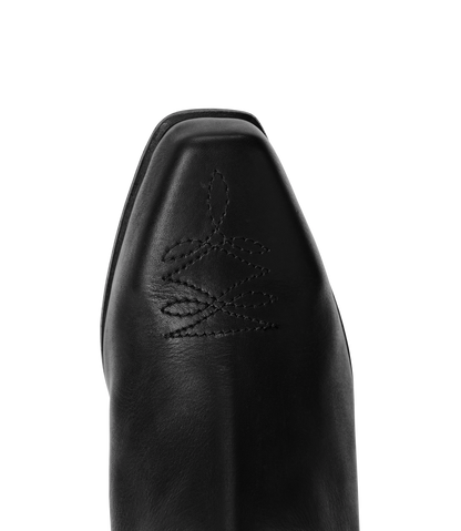 Victoria boot black aniline leather