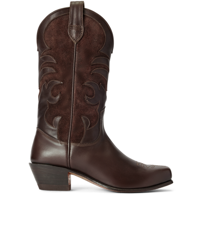 Victoria boot hot fudge aniline leather