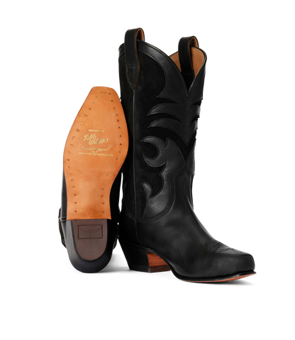 Victoria boot black aniline leather
