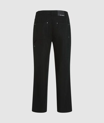 Karl Lagerfeld Ikon Canvas Pants Black