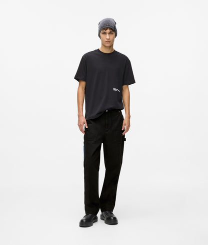 Karl Lagerfeld Denim Pocket Carpenter Pants Washed Blue-Black