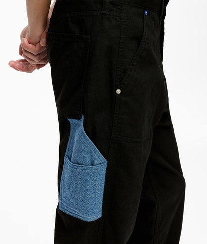 Karl Lagerfeld Denim Pocket Carpenter Pants Washed Blue-Black