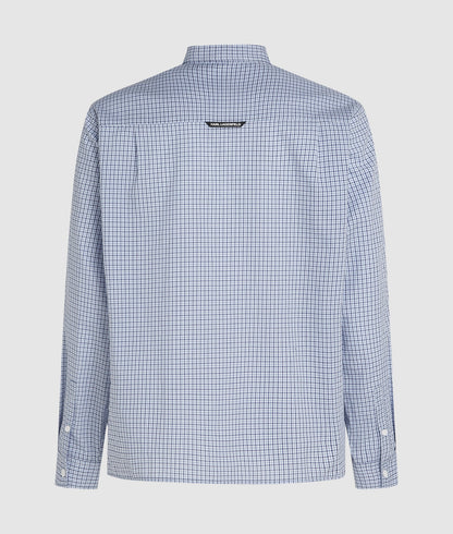 Karl Lagerfeld Ikon Checked Shirt Blue