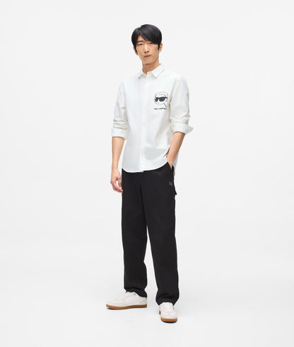 Karl Lagerfeld Ikon Sketch Shirt White