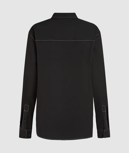 Karl Lagerfeld Contrast Stitch Shirt Black