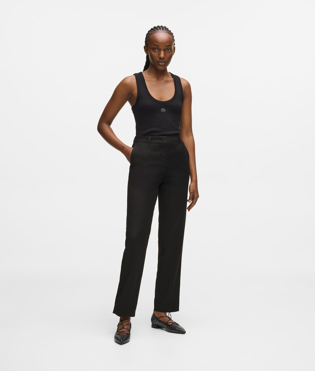 KarlLagerfeld Ksignature Small Crossbody Bag Off White