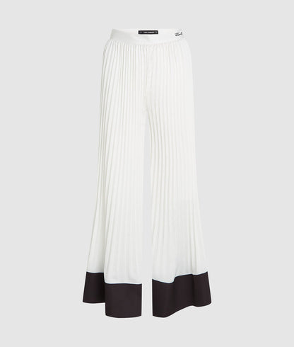 Karl Lagerfeld Pleated Wide-Leg Pants Pristine