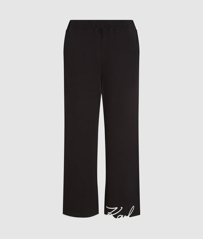 Karl Lagerfeld Signature Hem Sweatpants Black
