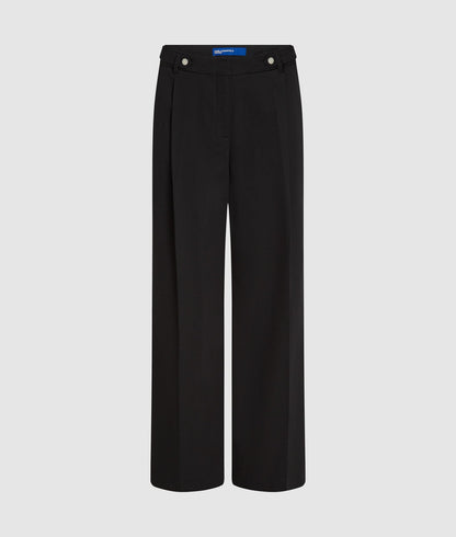 Karl Lagerfeld Wide Leg Tailored Pants Washed Black