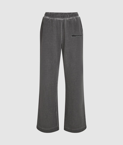 Karl Lagerfeld Washed Wide Leg Sweatpants Magnet