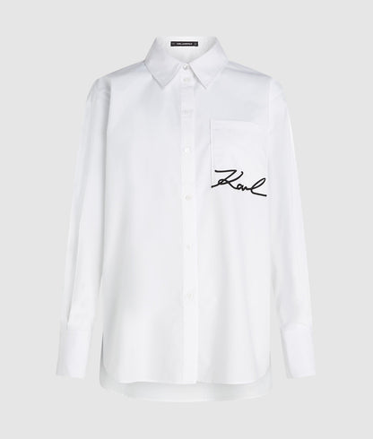 Karl Lagerfeld Signature Pocket Shirt White